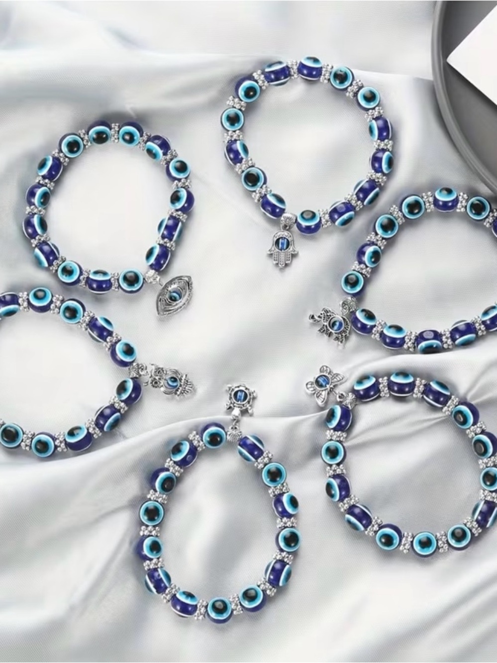 Total 6 Evil Eye Bracelets